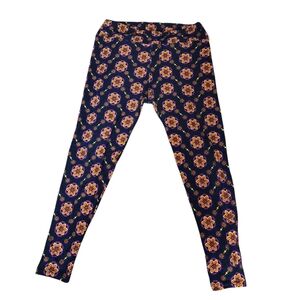 LulaRoe Leggings Floral Good Condition Perfect For Traning Or Casual L1